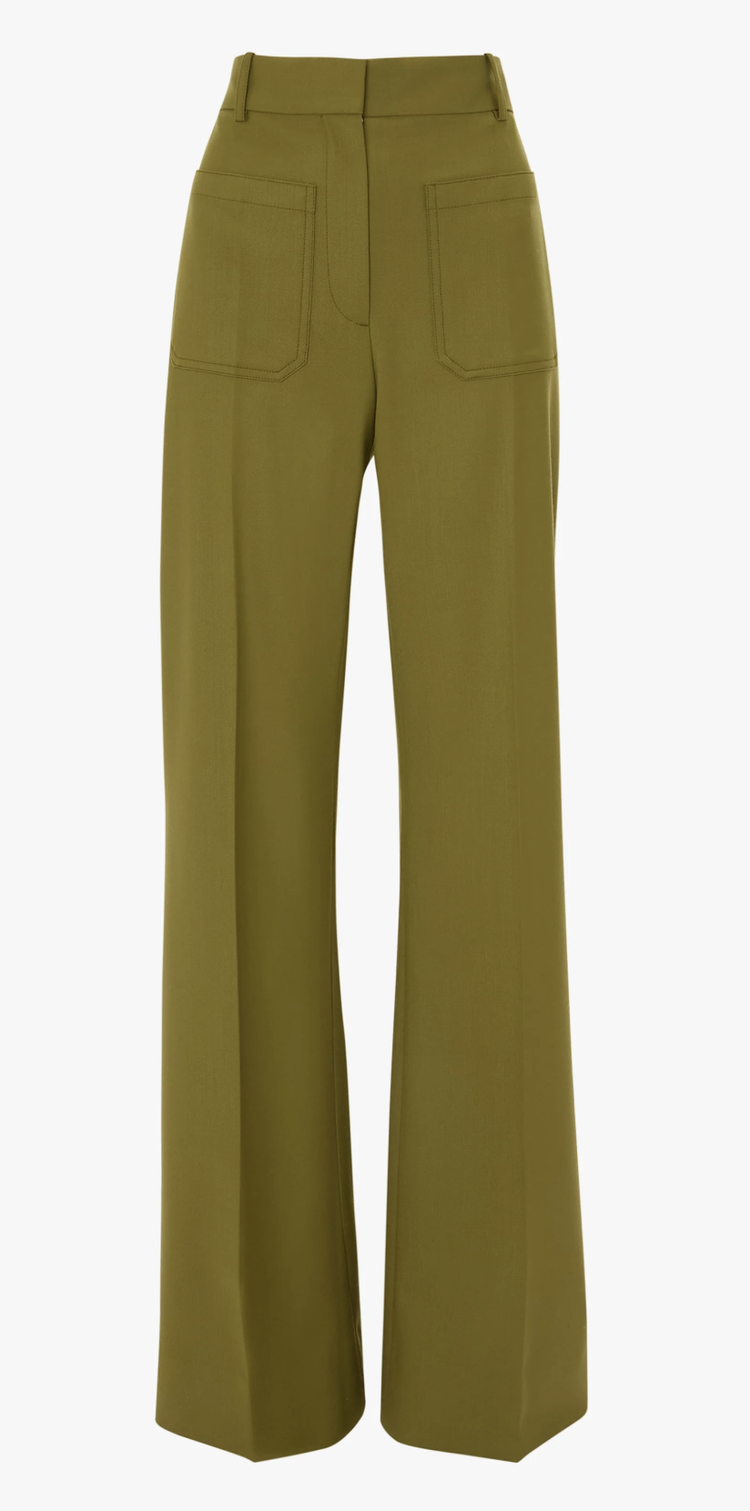 Victoria Beckham Alina Trousers in Deep Mahogany — UFO No More